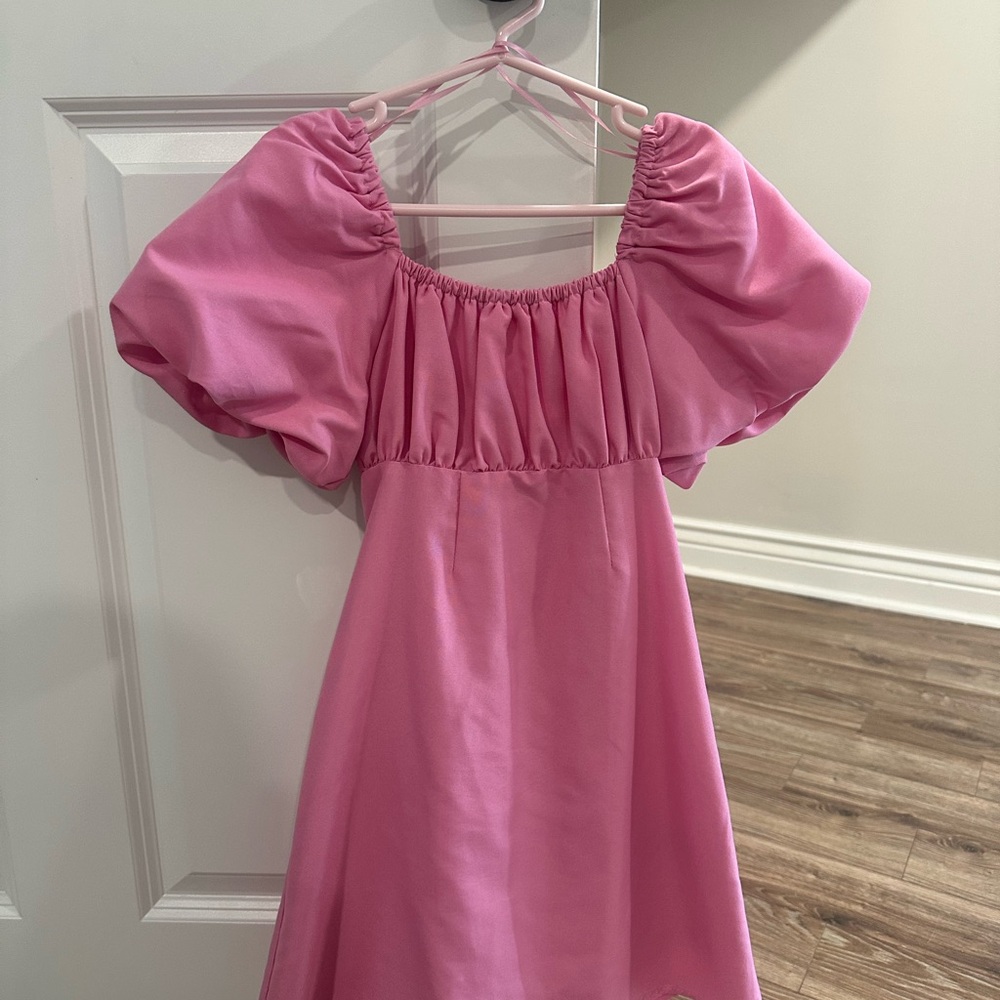 GB Girls Rosy Puff Sleeve Dress